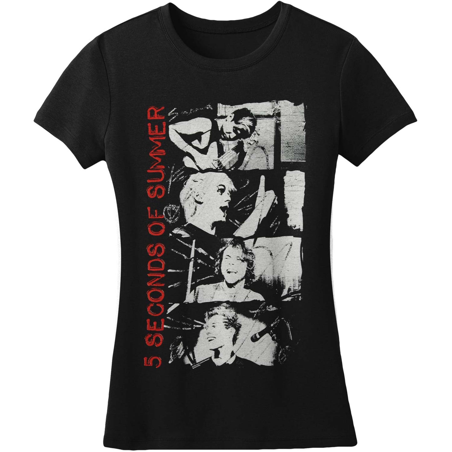 5 Seconds Of Summer Stacked Photos Junior Top