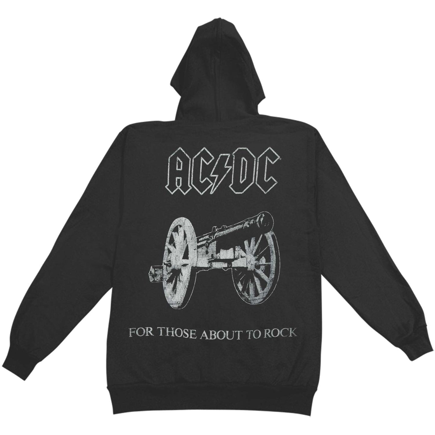 AC/DC For Those About To Rock Zippered Hooded Sweatshirt