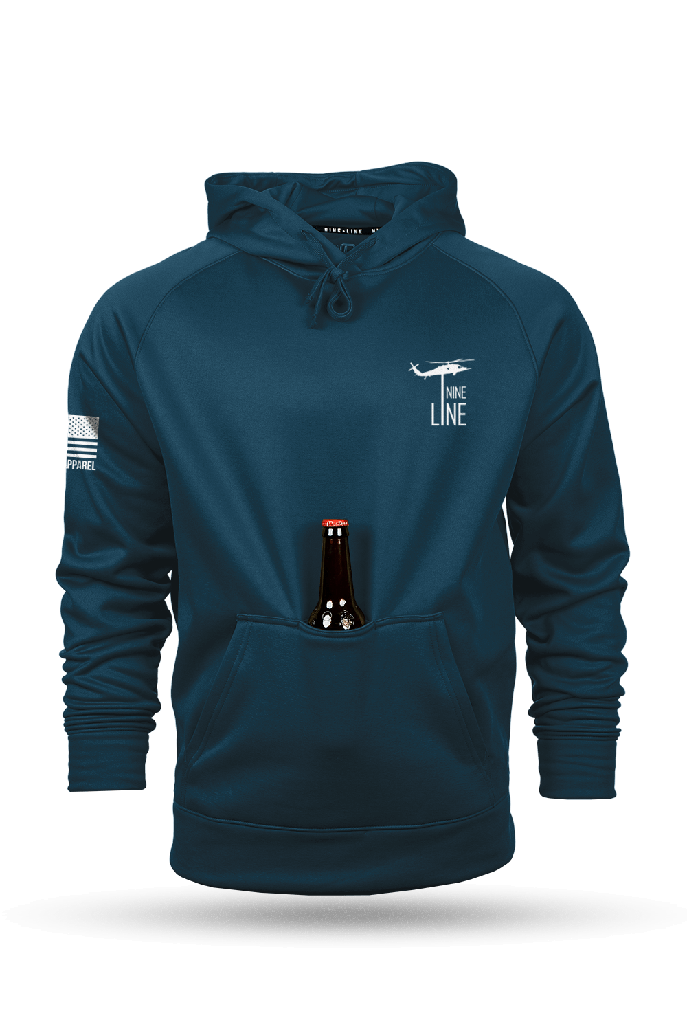 American Flag Schematic - Raglan Tailgater Hoodie
