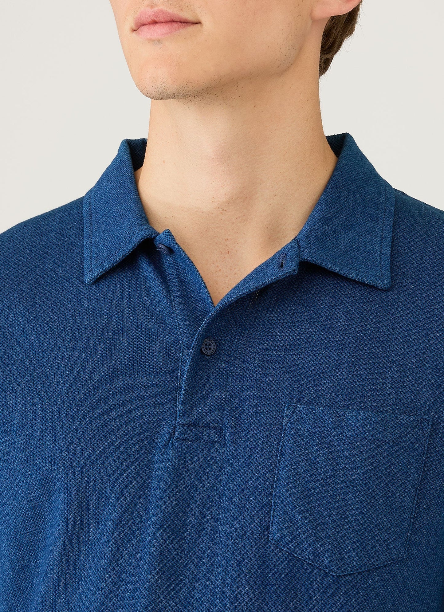 Mens Riviera Polo Shirt In Real Indigo Mpol1026D Buje