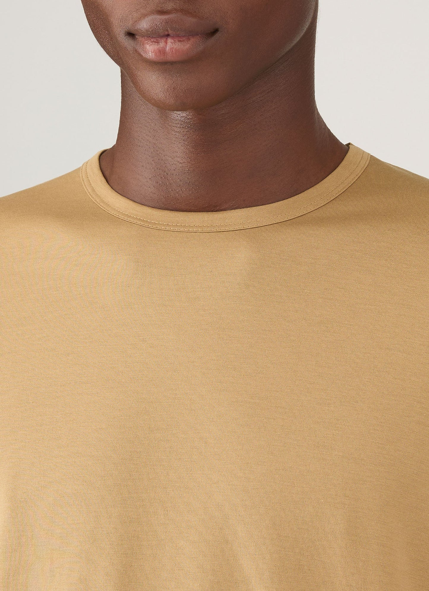 Mens Long Sleeve Classic Tshirt In Tan Mtsh0003 Brgm