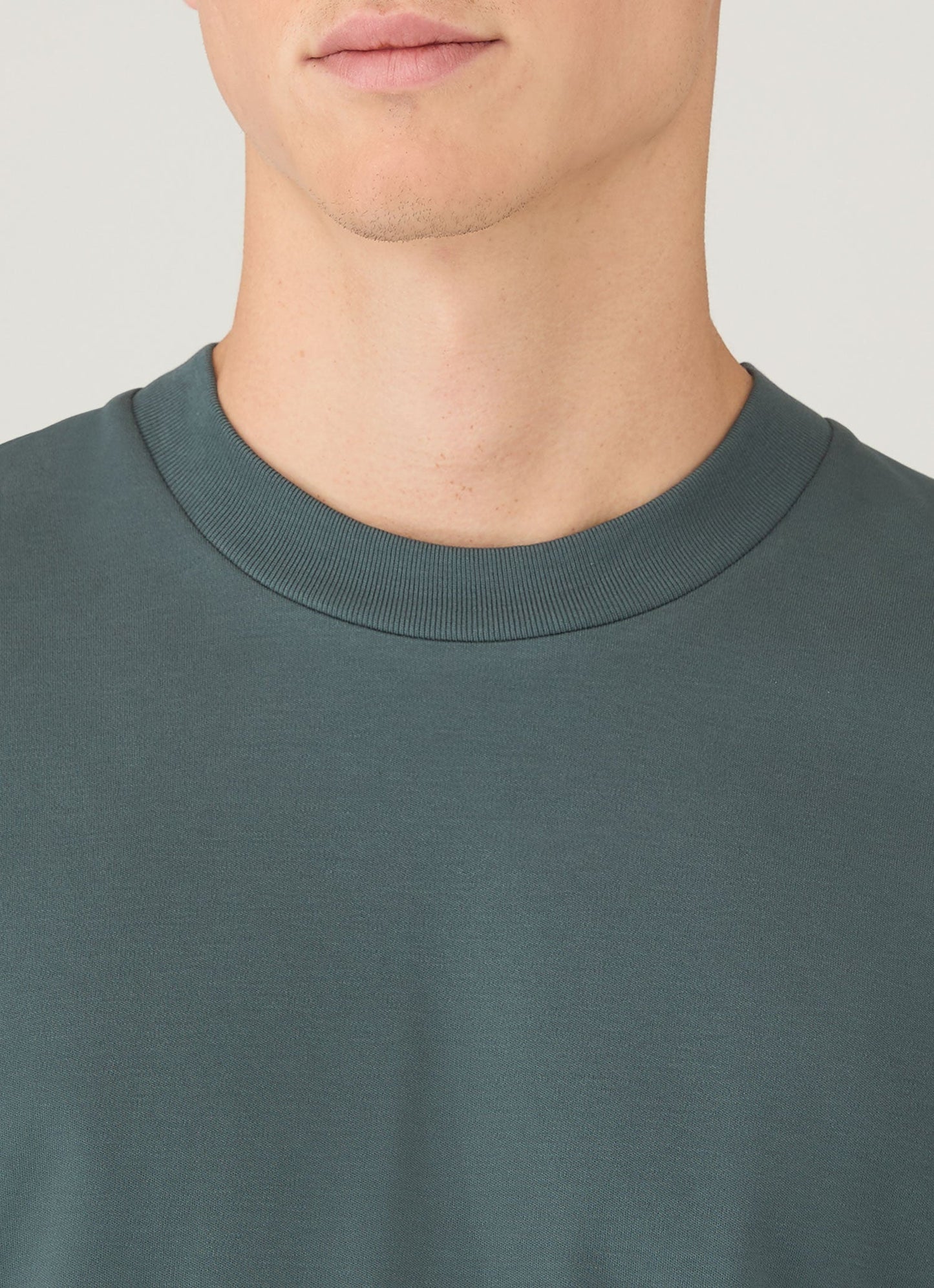 Mens Long Sleeve Heavyweight Tshirt In Dark Petrol Mtsh0182 Gnit