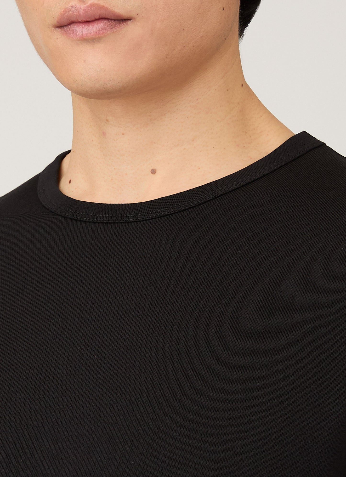 Mens Single Jersey Tshirt In Black Mtsh0187 Bkaa