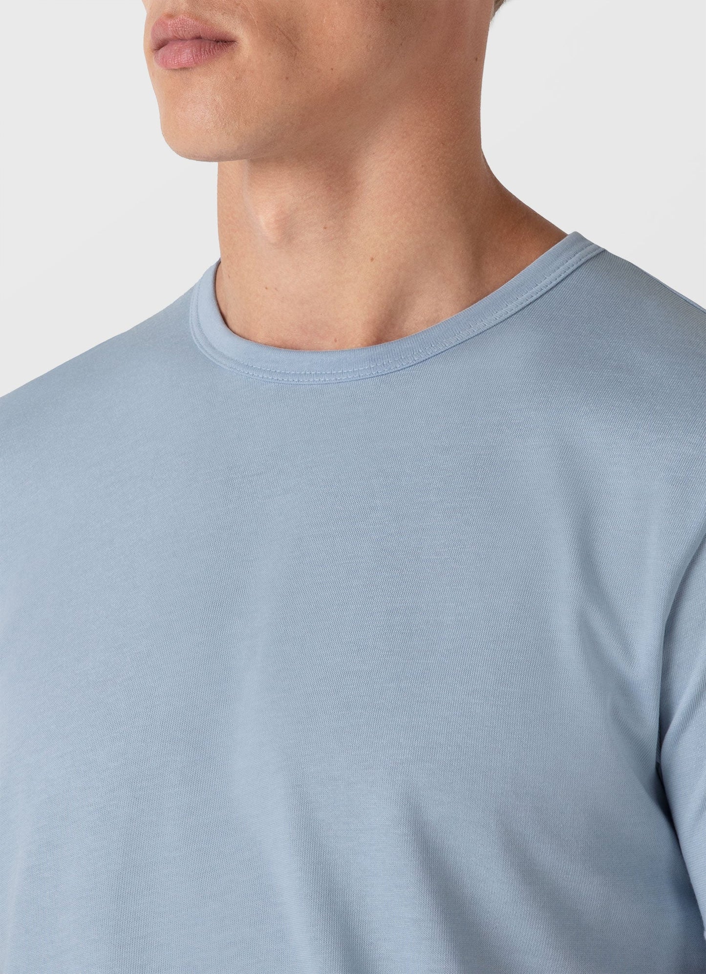 Mens Single Jersey Tshirt In Blue Mist Mtsh0187 Buvq