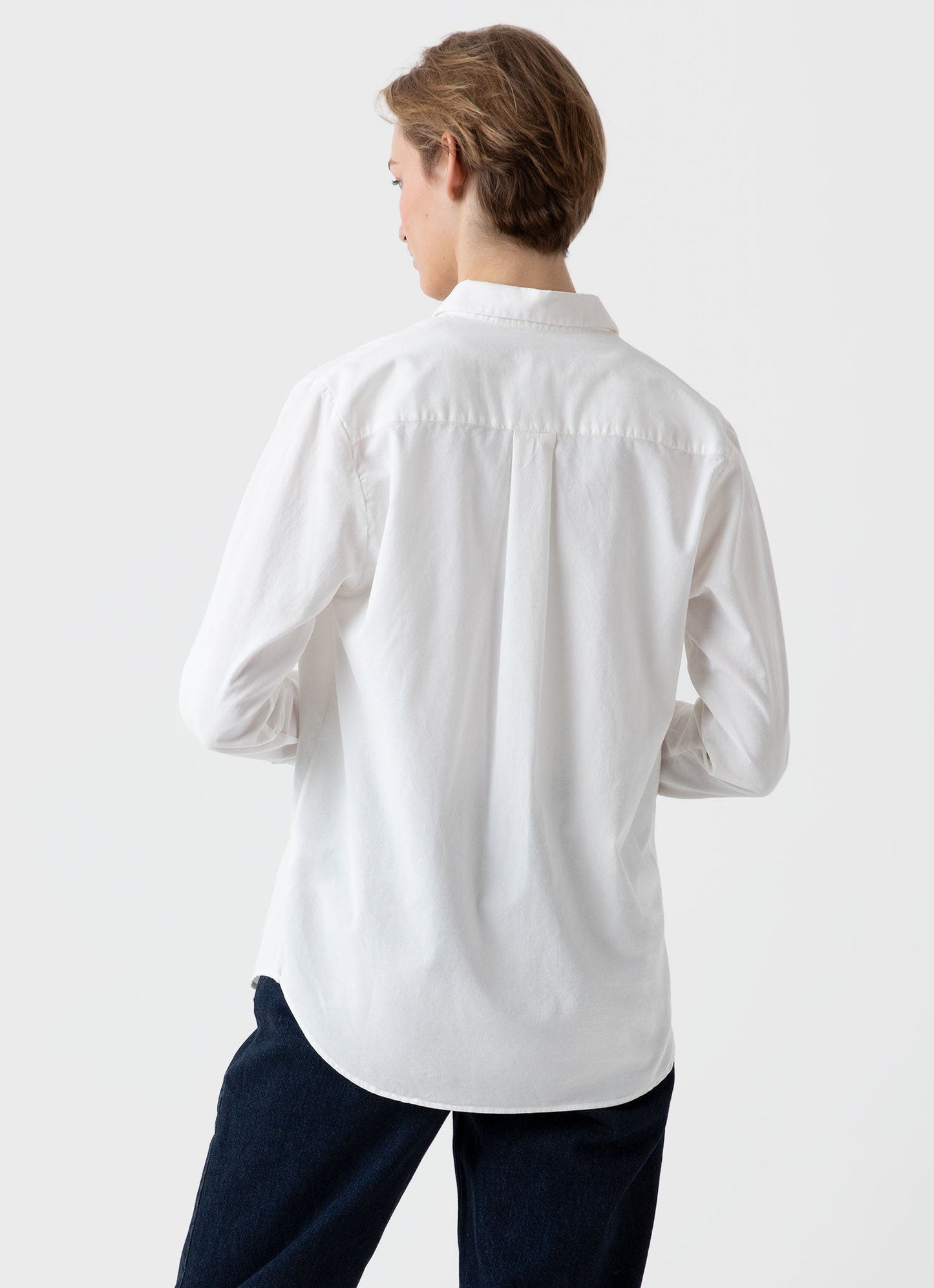 Womens Corduroy Shirt In Ecru Wsht2015 Whcr