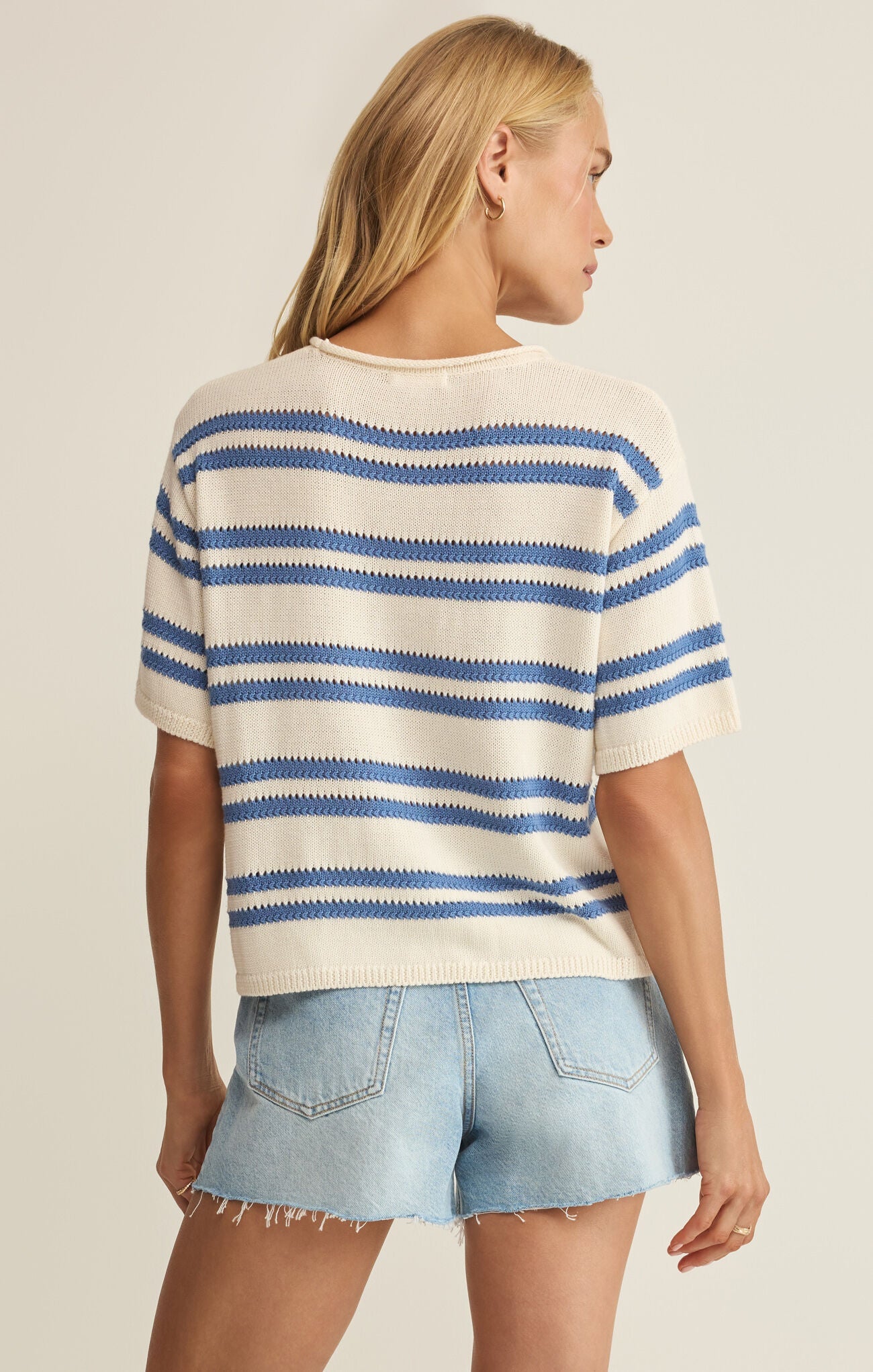 prado striped sweater tee