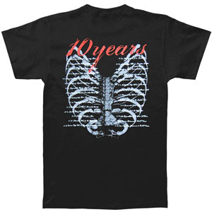 10 Years Red Script Logo Tour Slim Fit T-shirt