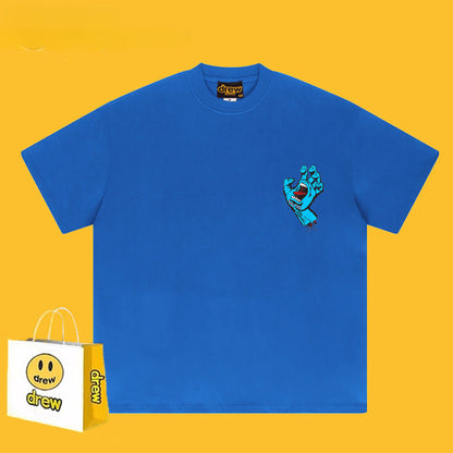 Drew T-shirts Cotton Summer Loose Men's Short Sleeve