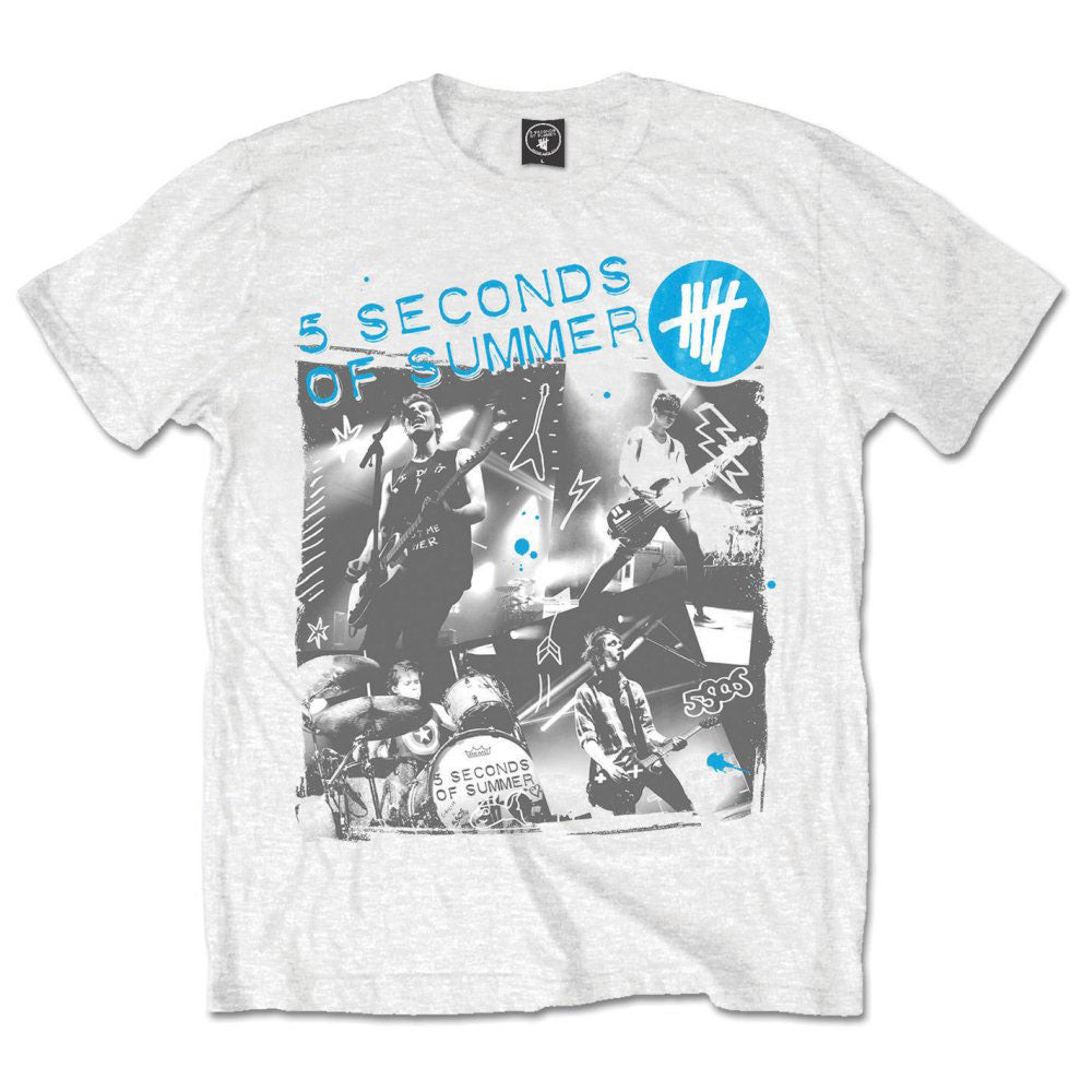 5 Seconds Of Summer Live Collage Slim Fit T-shirt