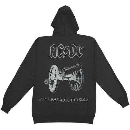 AC/DC For Those About To Rock Zippered Hooded Sweatshirt