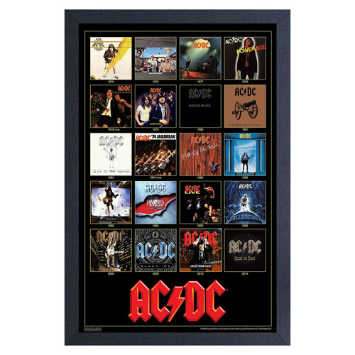 AC/DC Album Covers Framed Wall Art