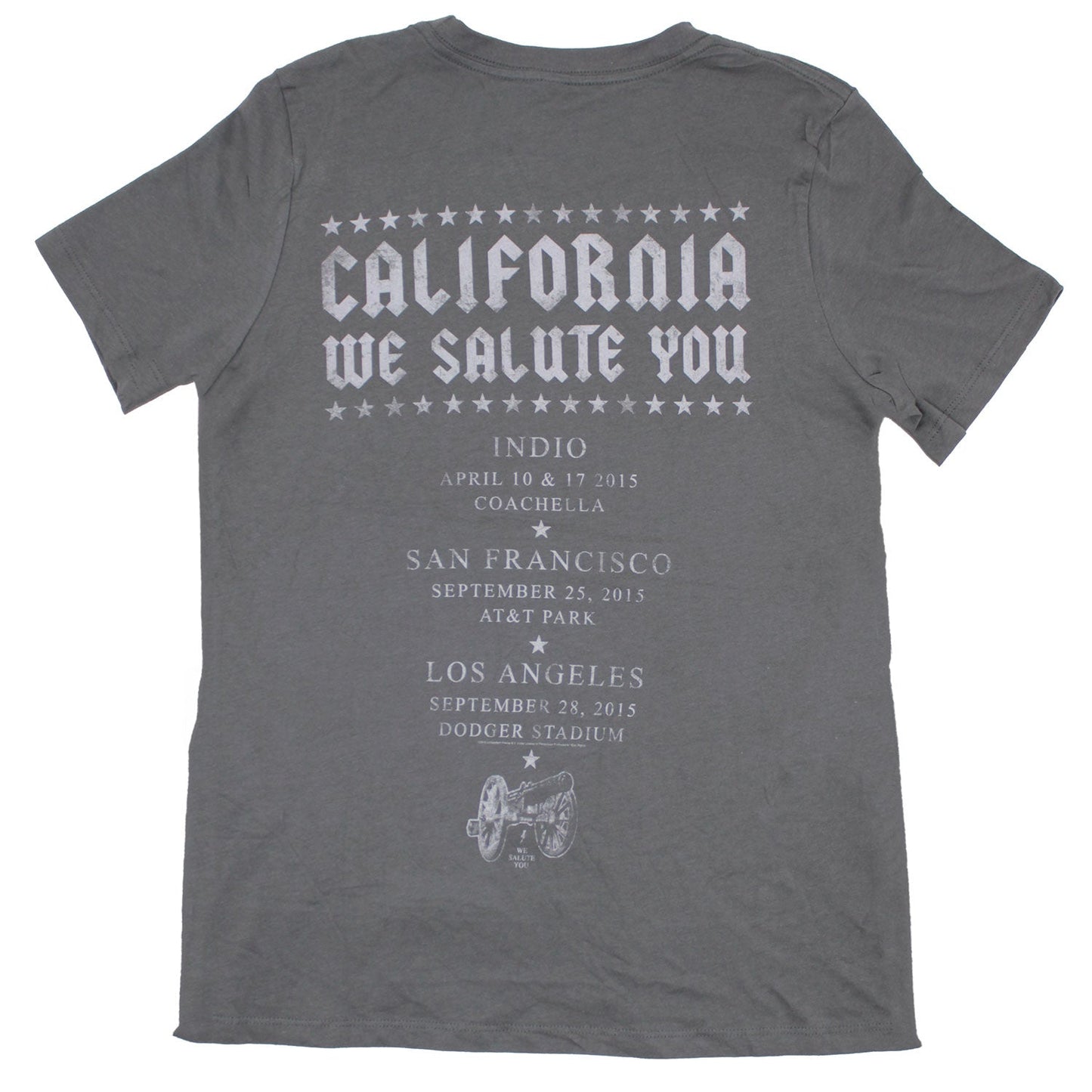 AC/DC California We Salute You 2015 Tour Tee Junior Top