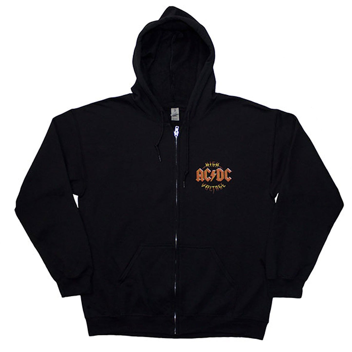 AC/DC High Voltage Rnr Zippered Hooded Sweatshirt
