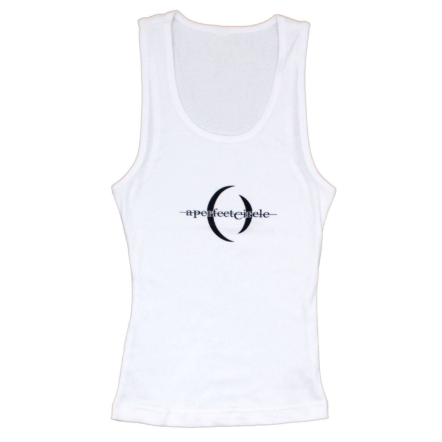 A Perfect Circle Logo On White Womens Tank
