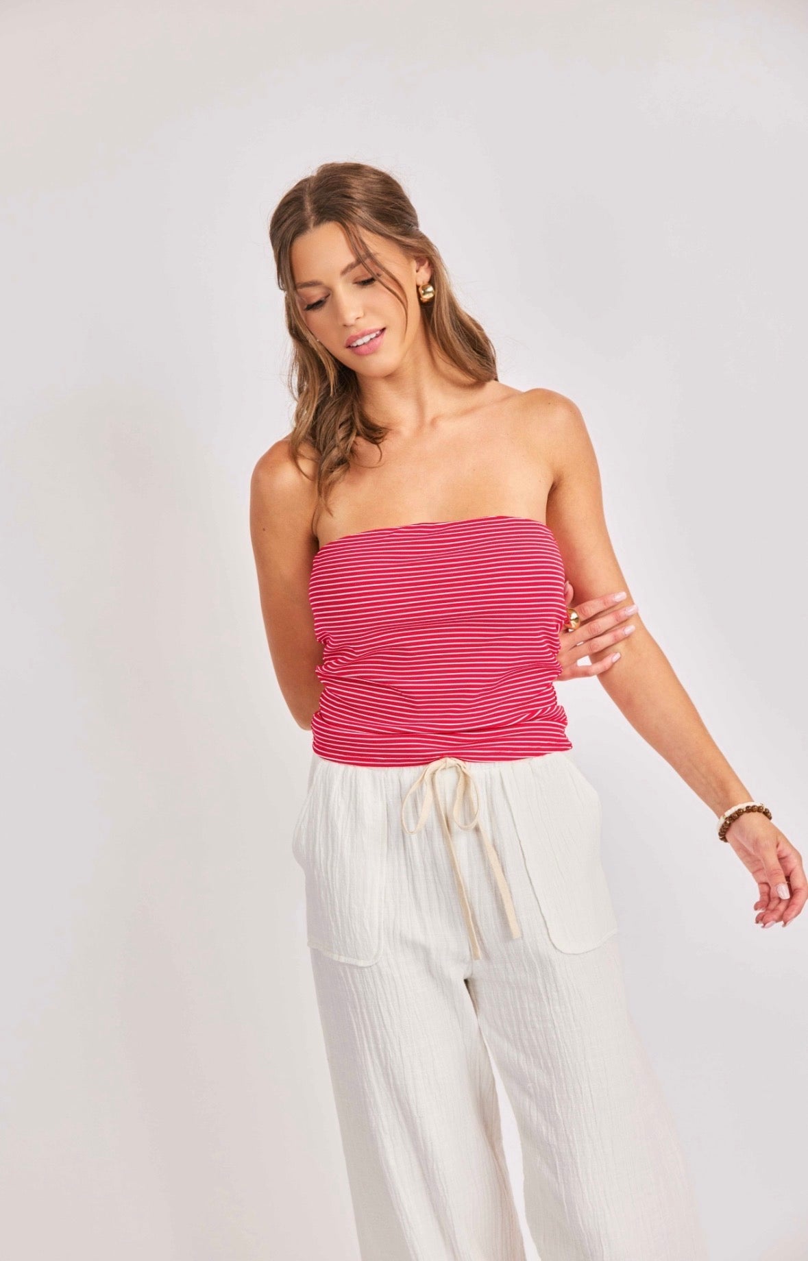 jukebox knit tube top