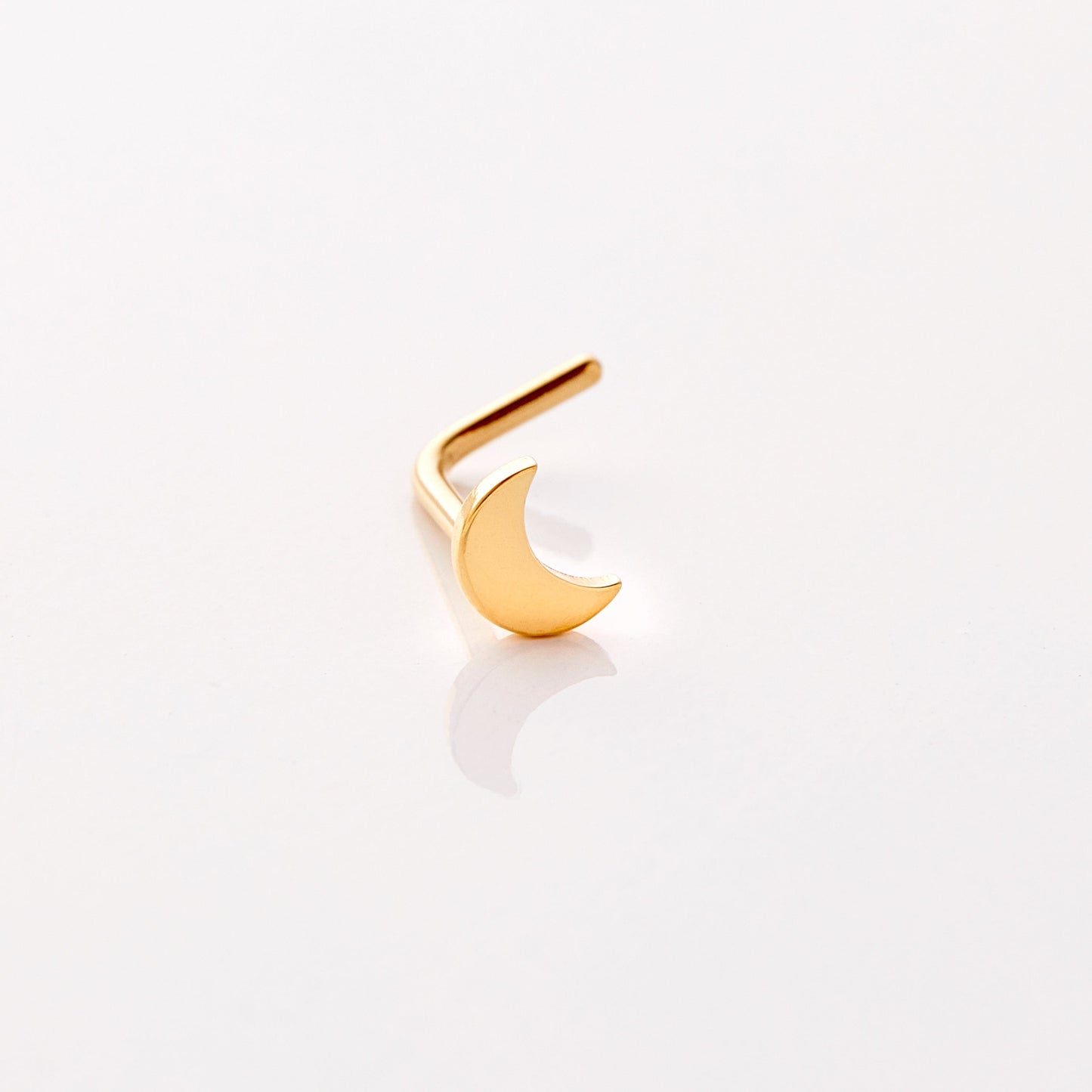 Crescent Stud Nose Ring
