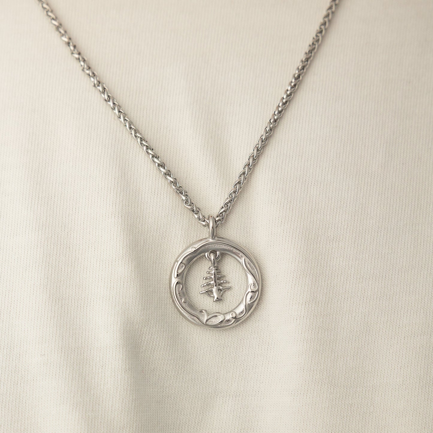 "Love of the Homeland" Lebanon Cedar Necklace | Men