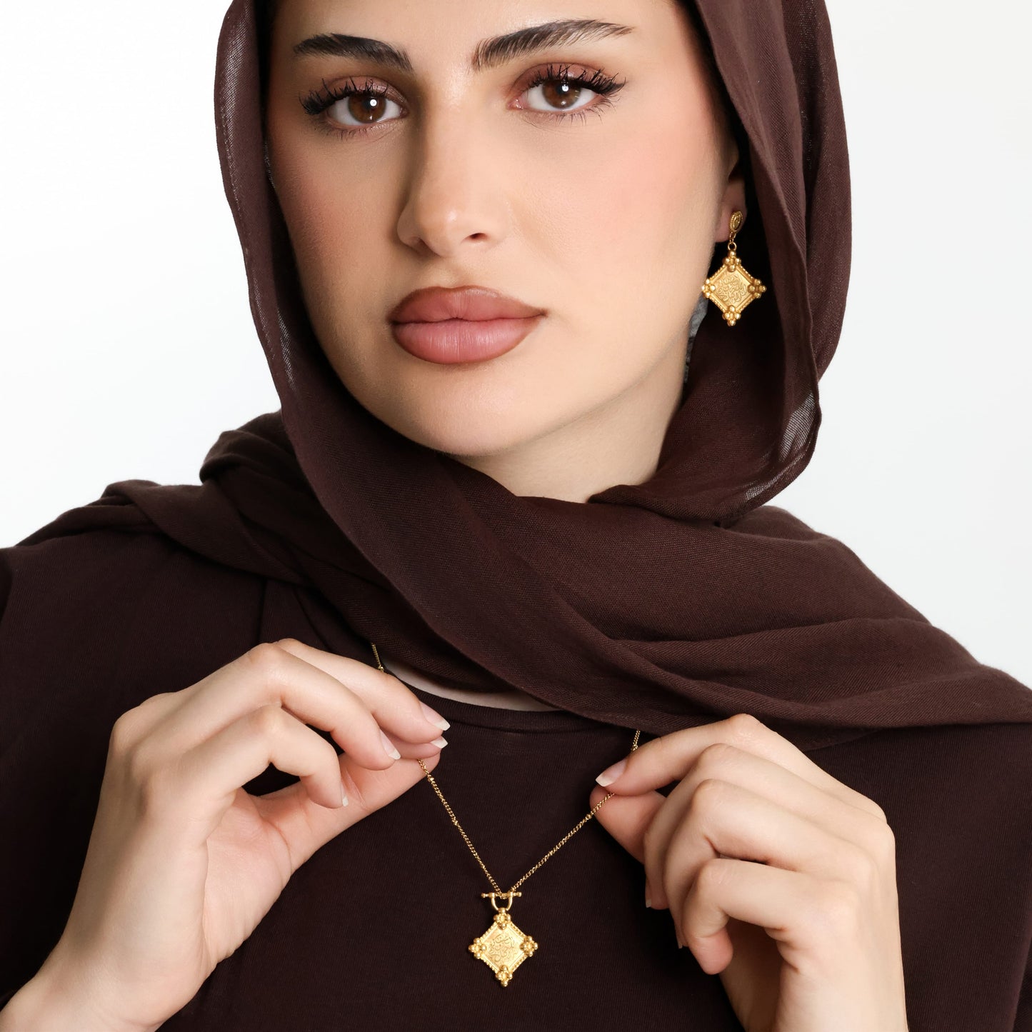 "Allah is sufficient for us" Plaque Earrings