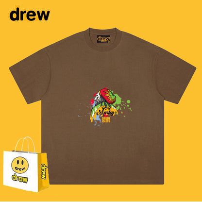 Drew T-shirts Loose Graffiti Printing