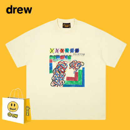 Drew T-shirts Graffiti Printing T-shirt