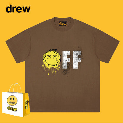 Drew T-shirts Short-Sleeved T-shirt Smiley Face