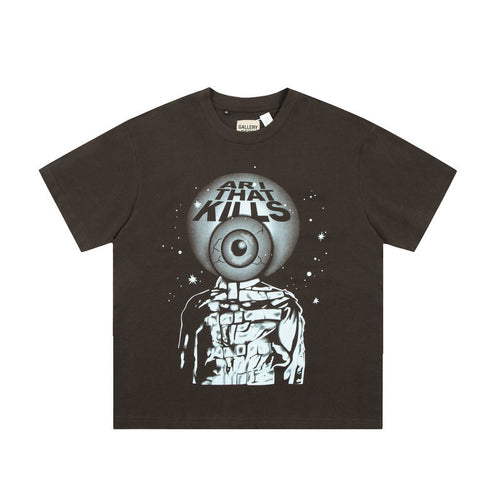 Gallery Dept T-shitrs Men's Vintage Summer Vintage Print Short Sleeves