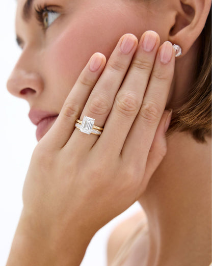 Baguette Diamond Channel Set Half Band