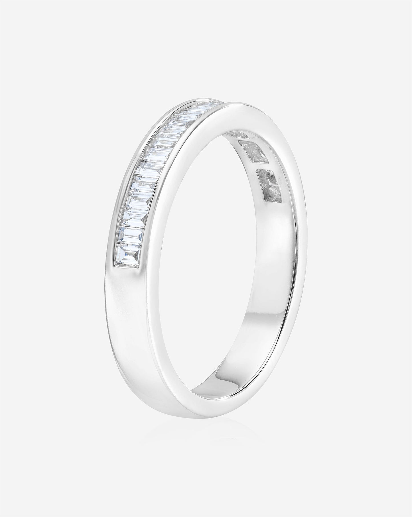 Baguette Diamond Channel Set Half Band