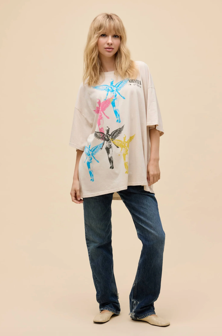 nirvana angel stamps os tee