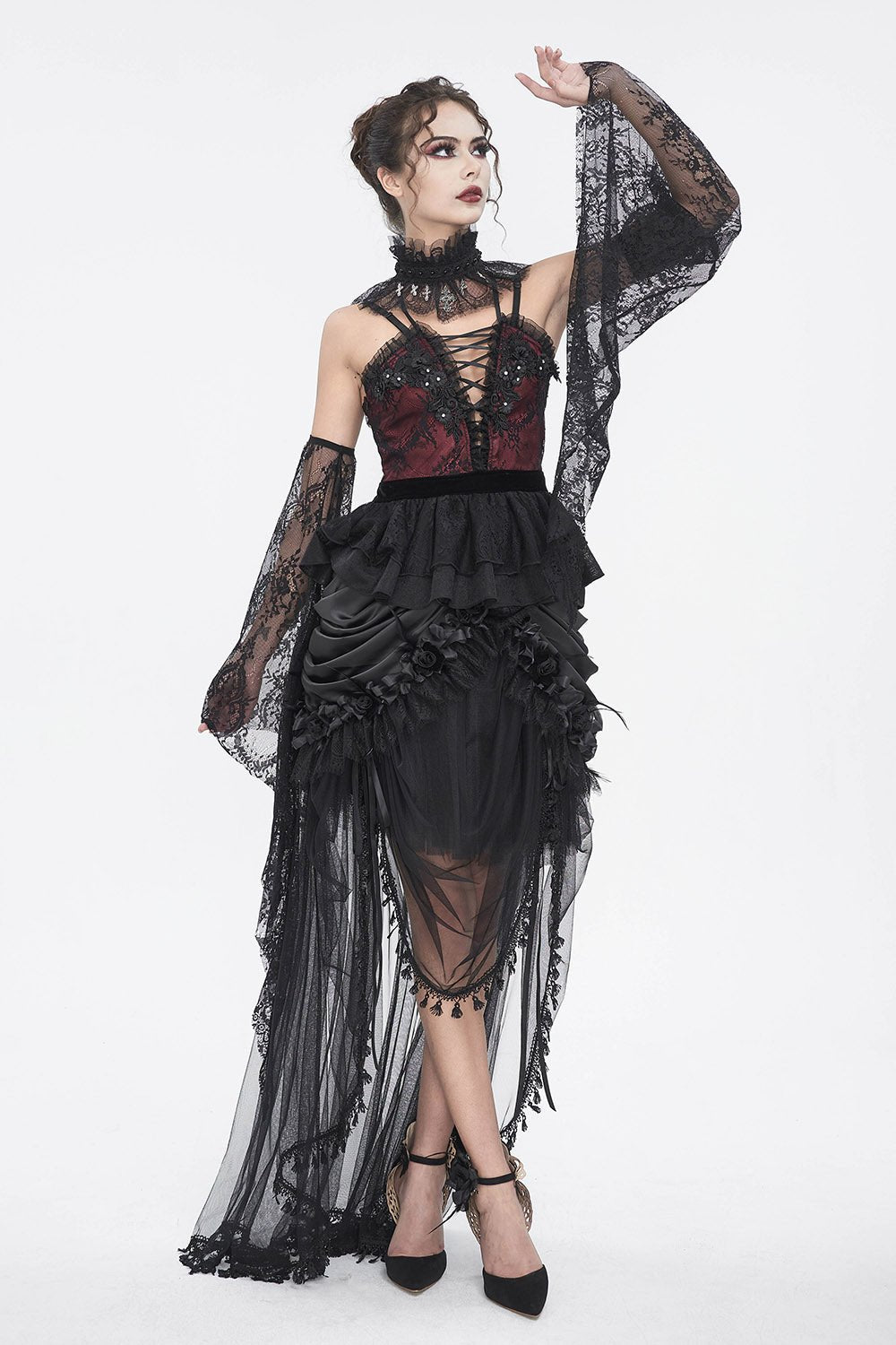 Antoinette Gothic Bustle Skirt with Train