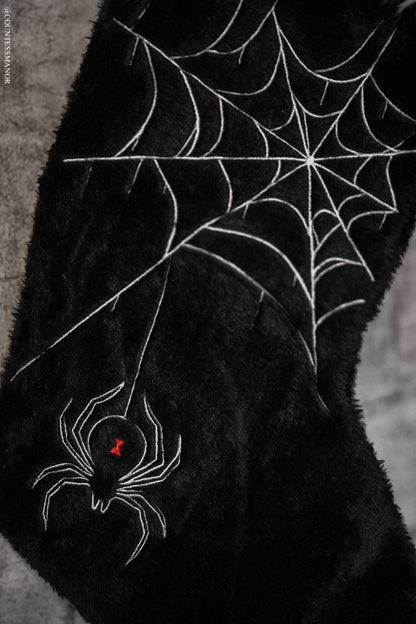Black Widow Spider Christmas Stocking