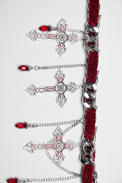 Blooddrop Vampire Goth Necklace [Red]