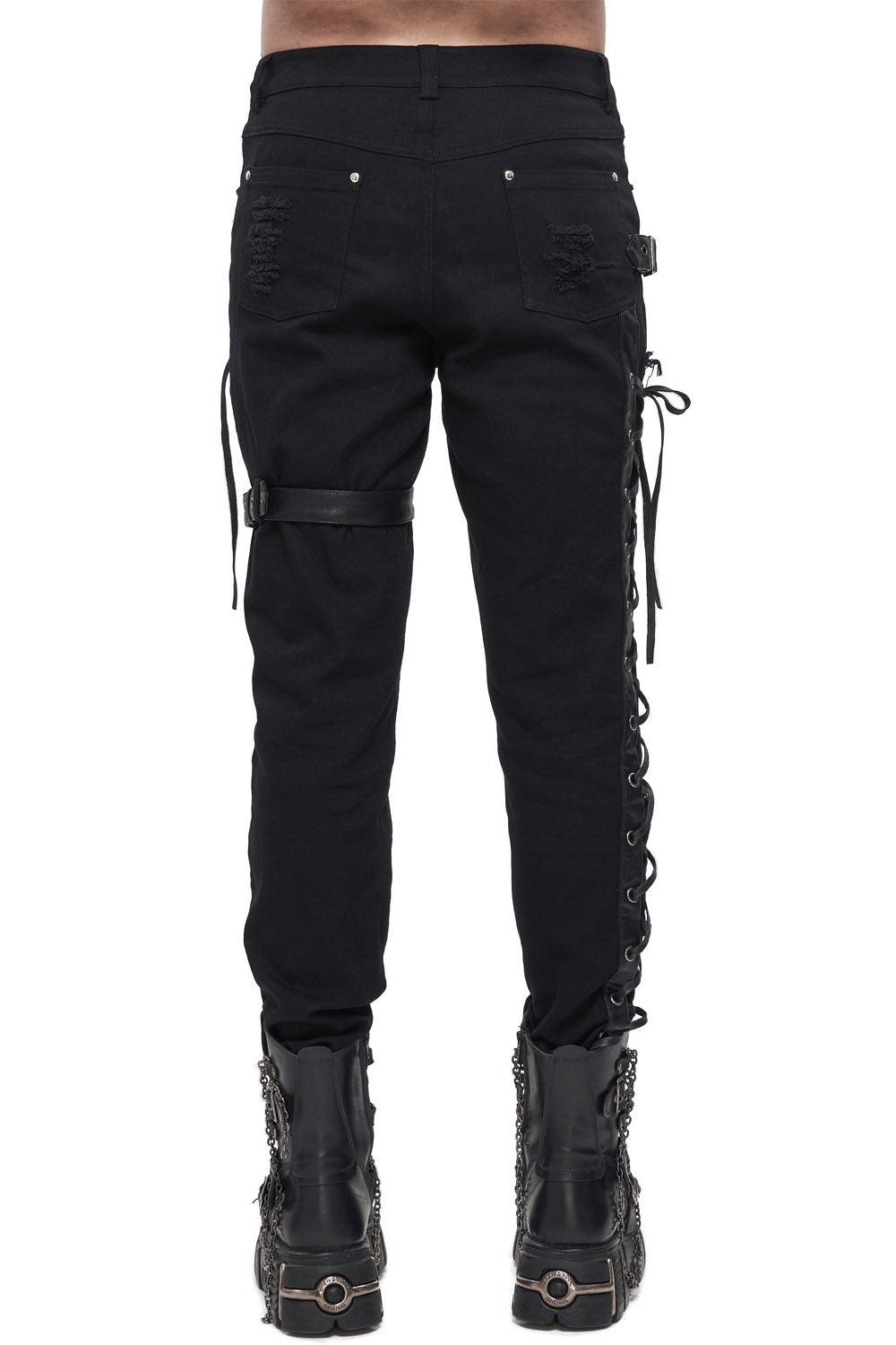 Born Villain Distressed Goth Pants
