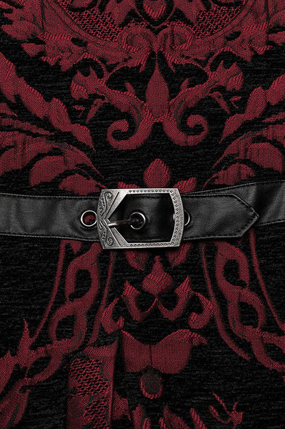 Bloodletting Damask Vest [Black/Red]