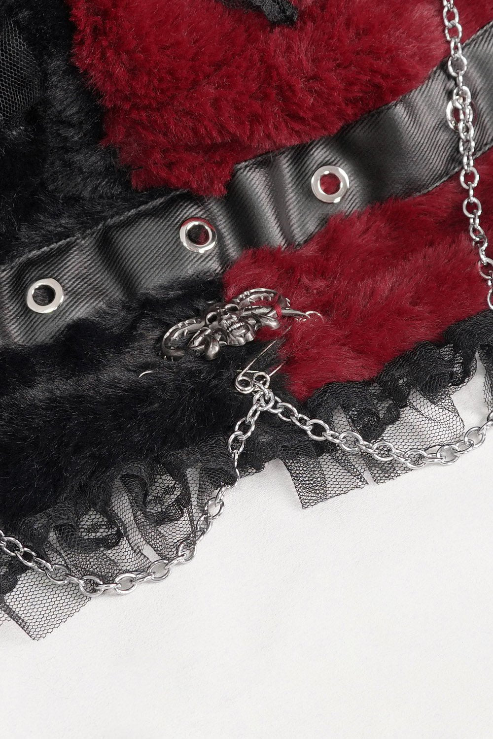 Creepy Cuddles Bear Ear Hat [RED/BLACK]
