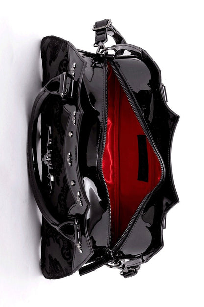 Damask Bat Handbag [RED]