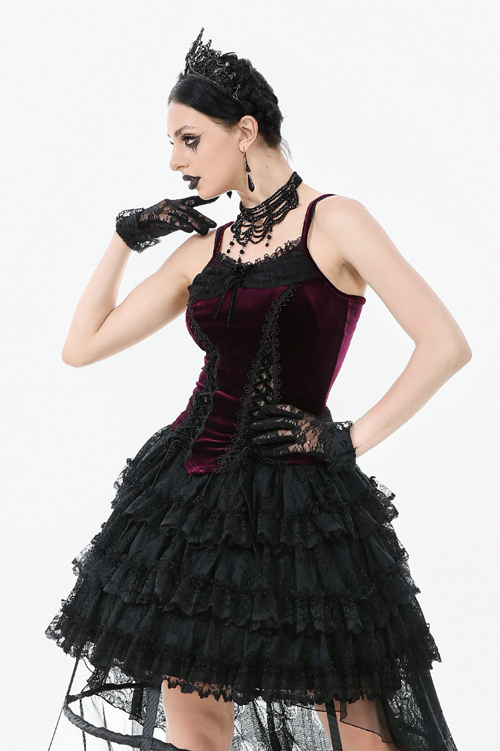 Countess Chateau Lace-Up Tank Top