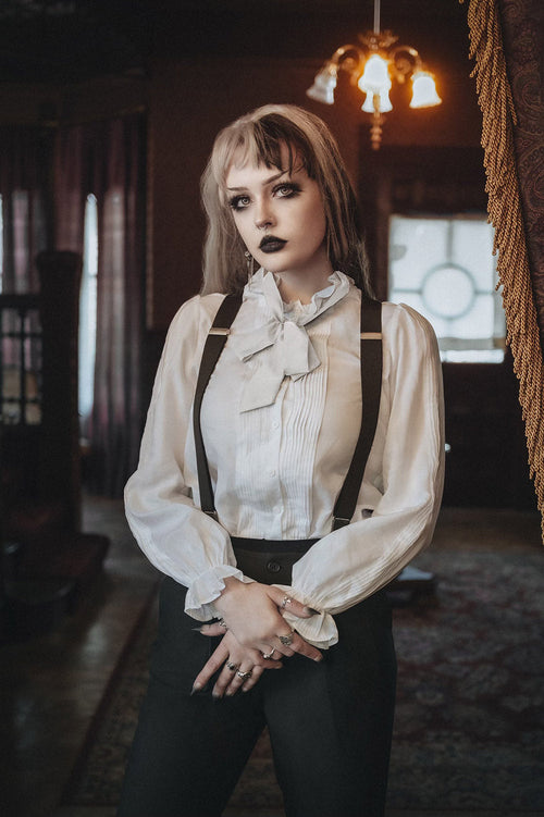 Bateman Button Down Shirt ft. Removable Bow [Unisex]