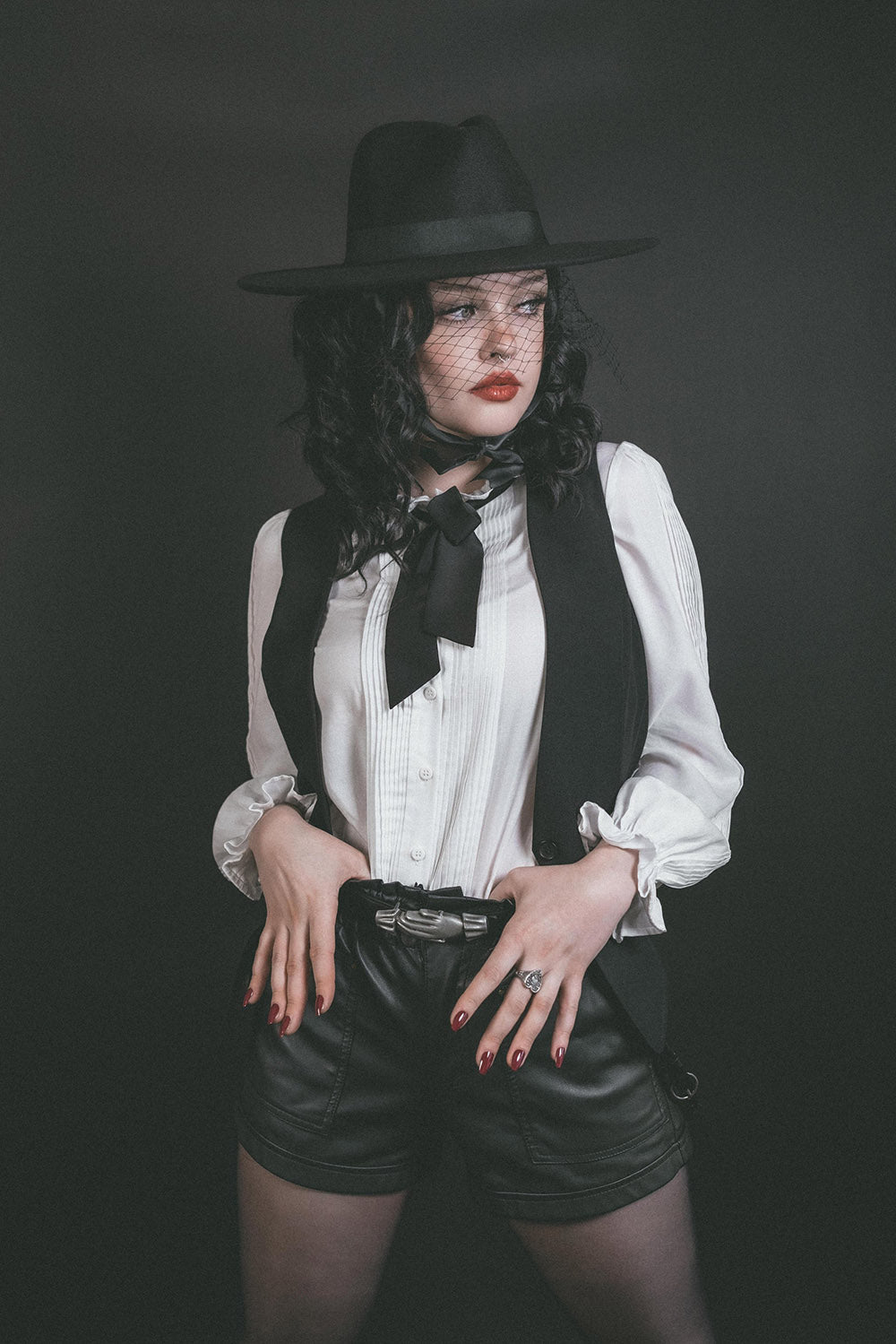 Bateman Button Down Shirt ft. Removable Bow [Unisex]