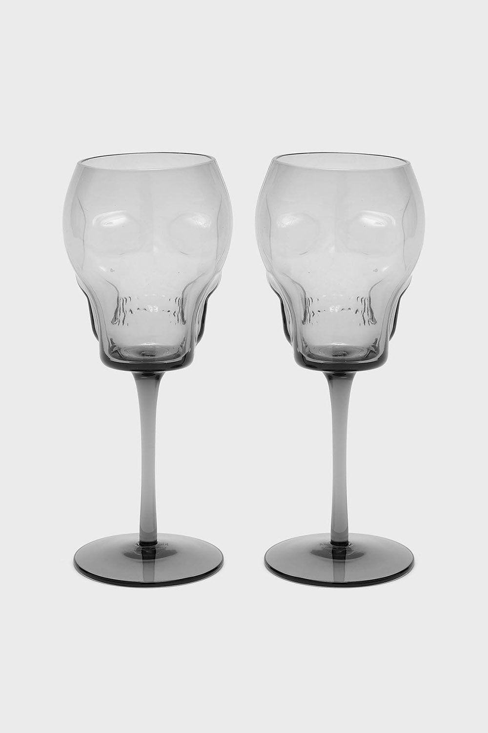Cranium Wine Glasses [Grey]
