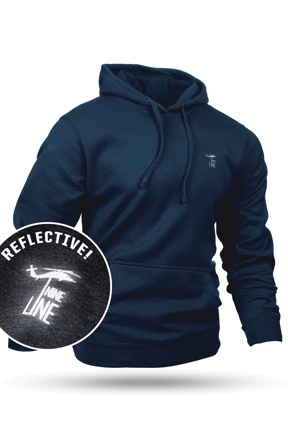Reflective Dropline Logo - Hoodie