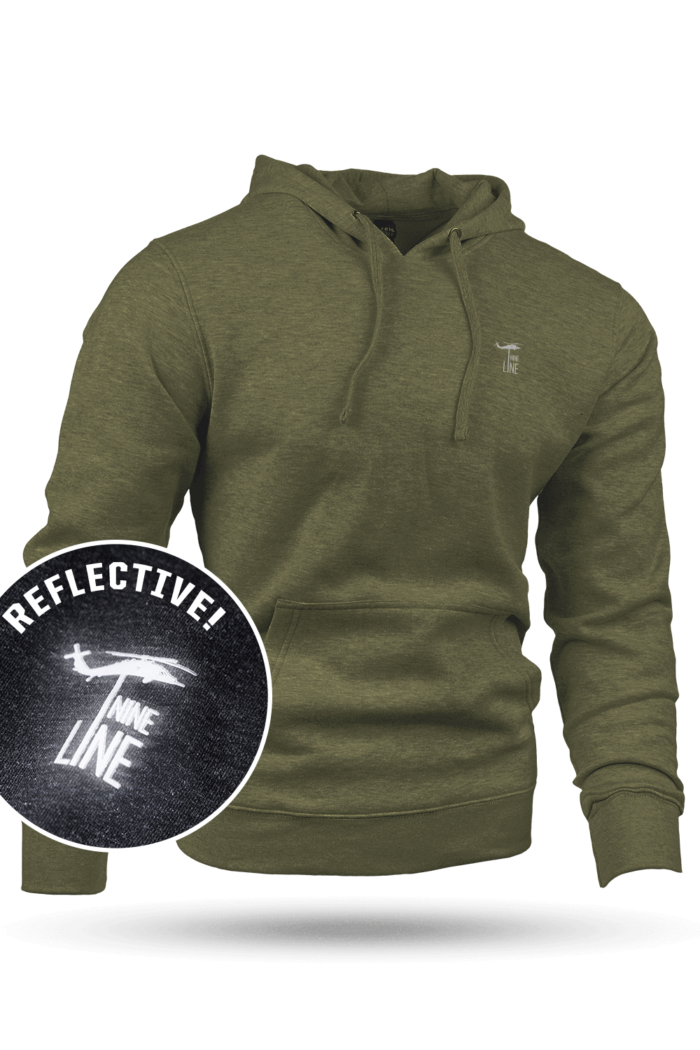 Reflective Dropline Logo - Hoodie