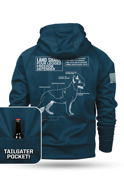 Land Shark - Raglan Tailgater Hoodie