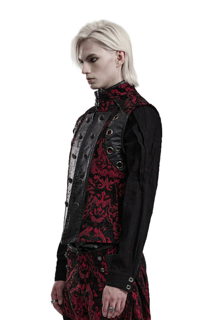 Bloodletting Damask Vest [Black/Red]