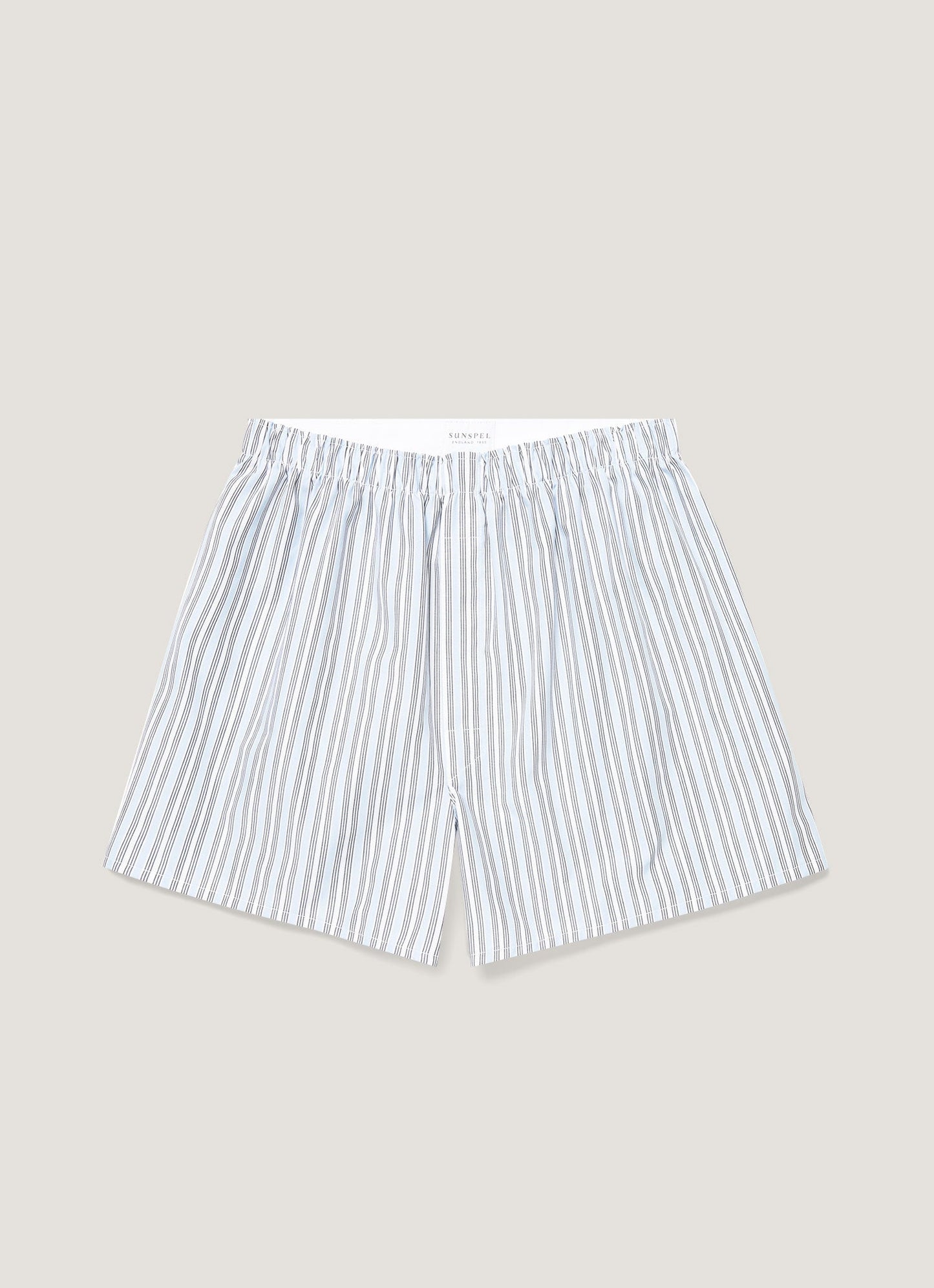 Mens Classic Boxer Shorts In Blue Stripe Mbox4700 Stlw