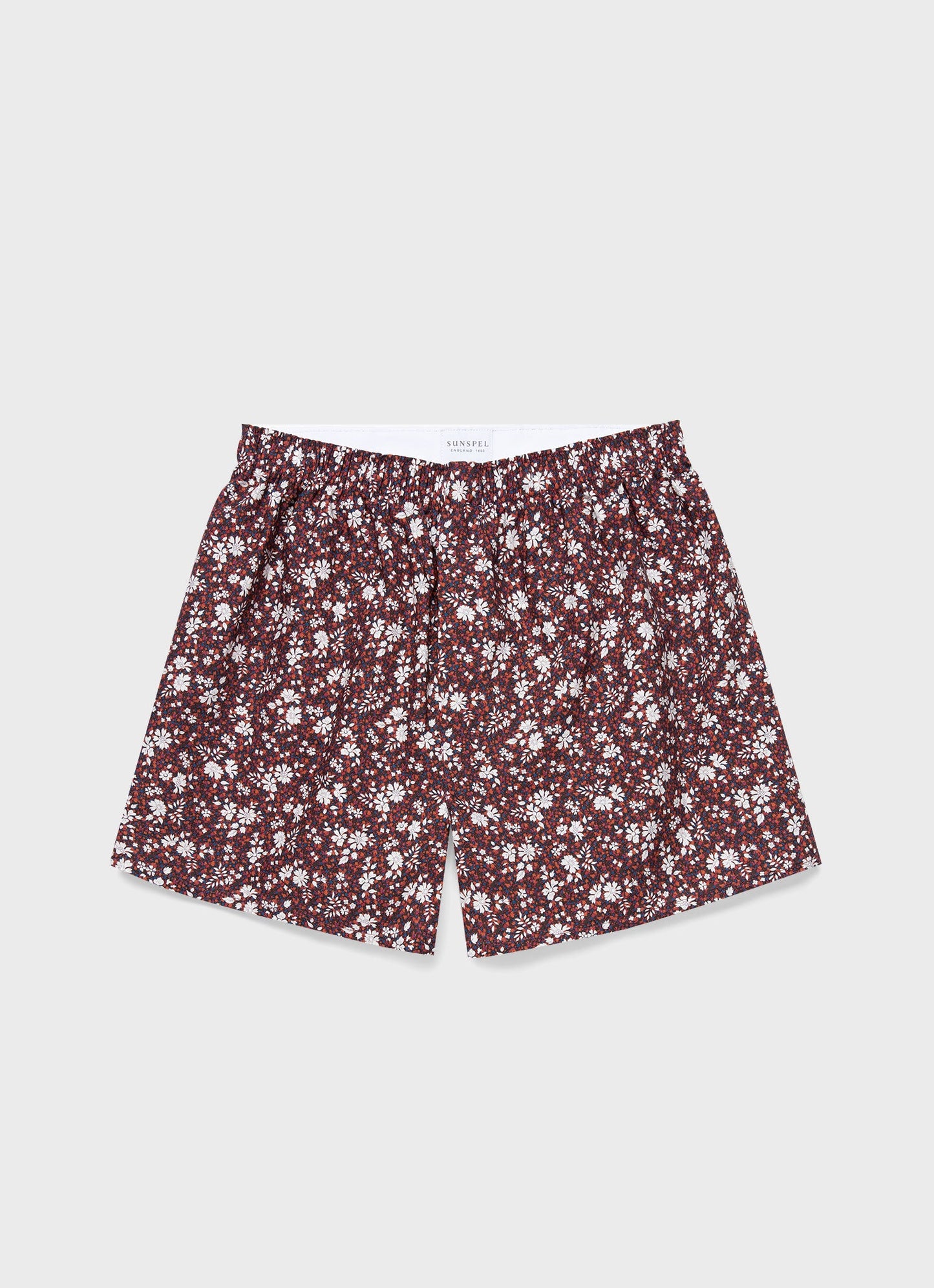 Mens Liberty Print Boxer Shorts In Liberty Red Pepper Floral