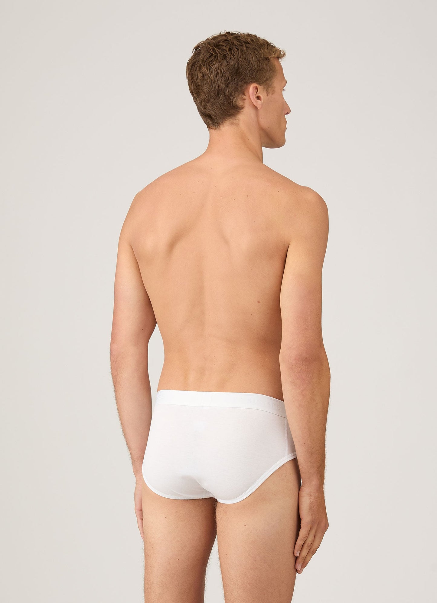 Mens Superfine Cotton Briefs In White Mbrf4516 Whaa