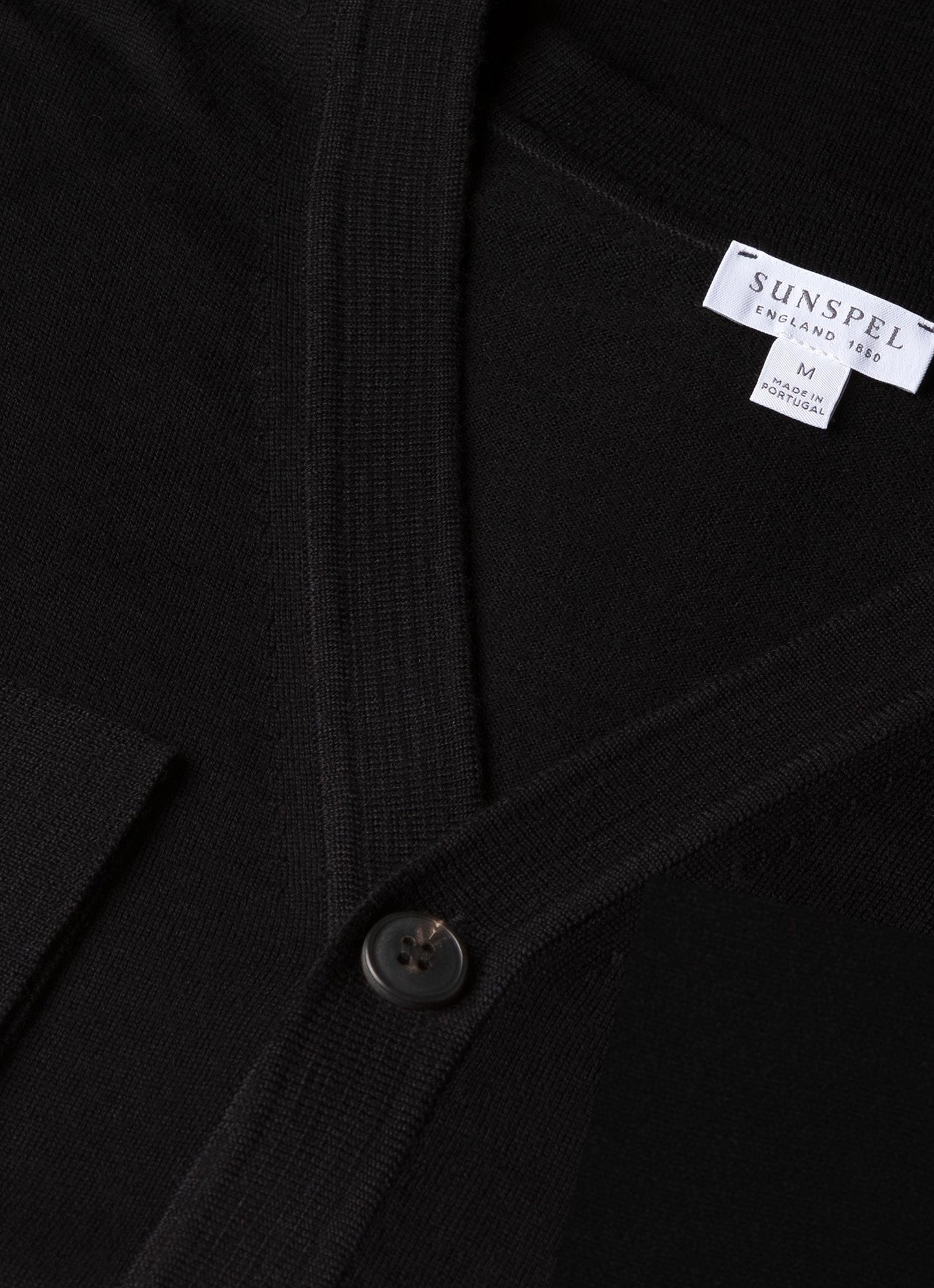 Mens Merino Cardigan In Black Mcar8223 Bkaa