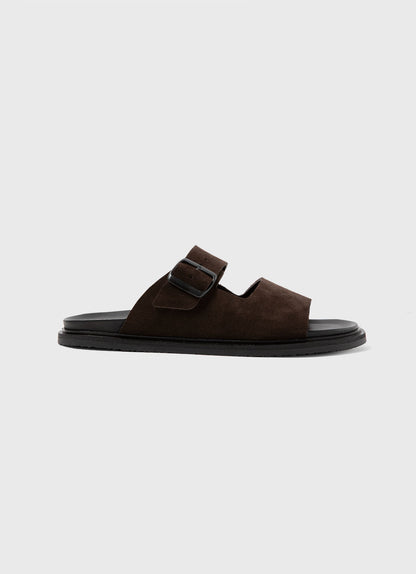 Mens Buckle Slider In Brown Mftw9430 Brab