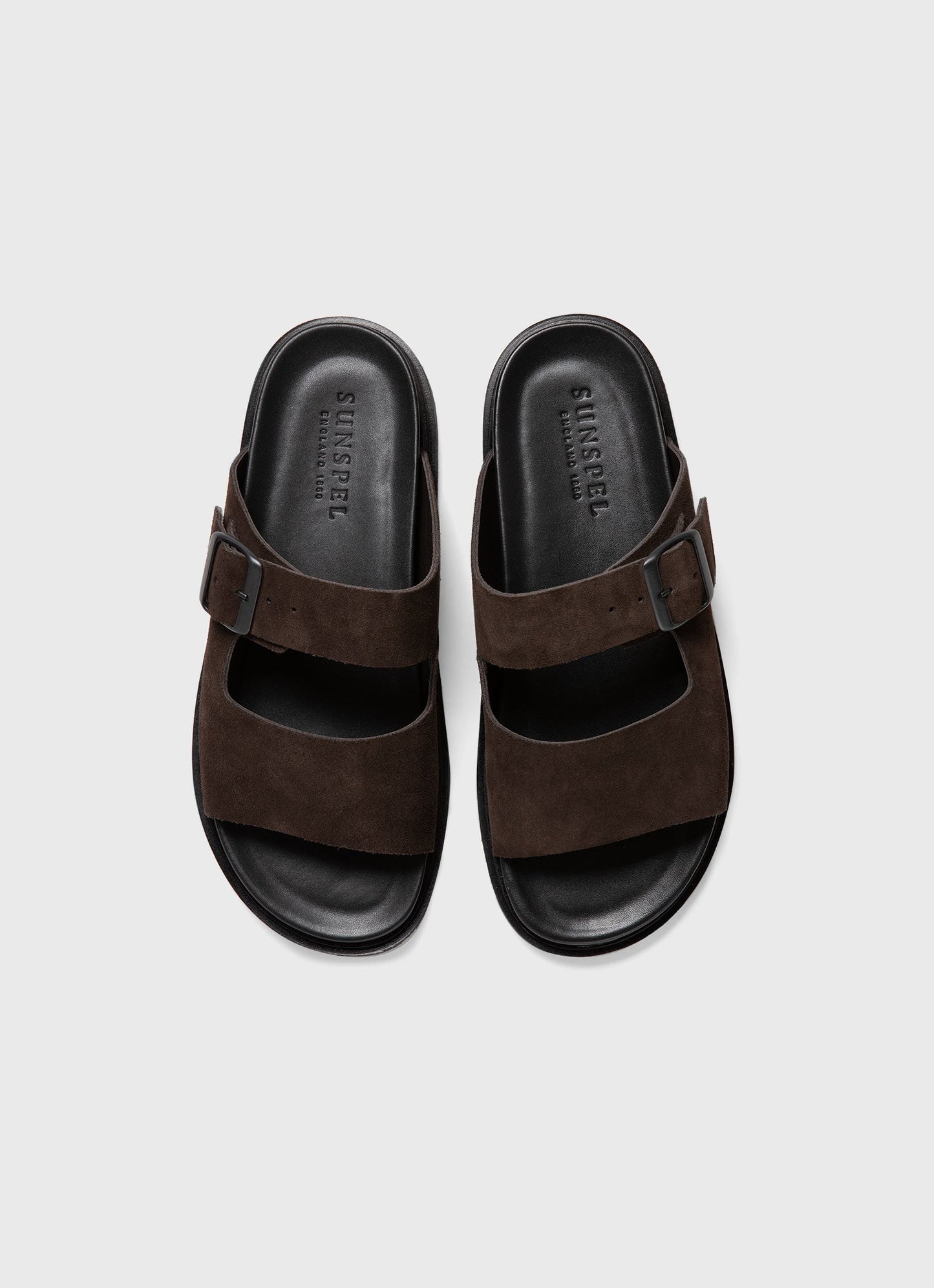 Mens Buckle Slider In Brown Mftw9430 Brab